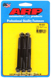 Click for a larger picture of ARP 1/4-20 x 3.000 Black Oxide Bolt, Hex Head, 5-Pack