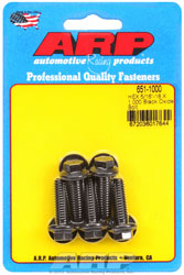 Click for a larger picture of ARP 5/16-18 x 1.000 Black Oxide Bolt, Hex Head, 5-pack