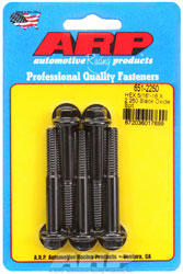 Click for a larger picture of ARP 5/16-18 x 2.250 Black Oxide Bolt, Hex Head, 5-pack