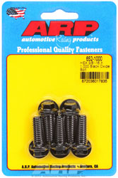 Click for a larger picture of ARP 3/8-16 x 1.000 Black Oxide Bolt, 3/8" Hex Head, 5-Pack