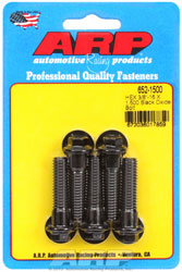 Click for a larger picture of ARP 3/8-16 x 1.500 Black Oxide Bolt, 3/8" Hex Head, 5-Pack