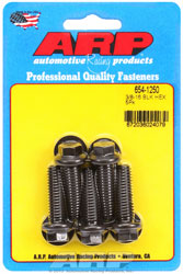Click for a larger picture of ARP 3/8-16 x 1.250 Black Oxide Bolt, 7/16" Hex Head, 5-pk