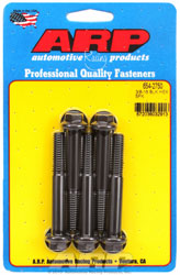 Click for a larger picture of ARP 3/8-16 x 2.750 Black Oxide Bolt, 7/16" Hex Head, 5-pk