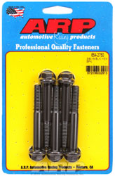 Click for a larger picture of ARP 3/8-16 x 2.750 Black Oxide Bolt, 7/16" Hex Head, 5-pk