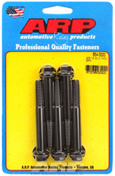 Click for a larger picture of ARP 3/8-16 x 3.000 Black Oxide Bolt, 7/16" Hex Head, 5-pk