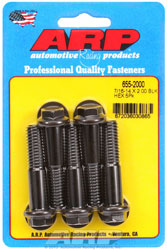 Click for a larger picture of ARP 7/16-14 x 2.000 Black Oxide Bolt, 1/2" Hex Head, 5-pack