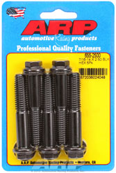 Click for a larger picture of ARP 7/16-14 x 2.500 Black Oxide Bolt, 1/2" Hex Head, 5-pack