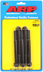 Click for a larger picture of ARP 7/16-14 x 4.500 Black Oxide Bolt, 1/2" Hex Head, 5-pack