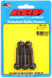 Click for a larger picture of ARP M6 x 1.00 x 35 Hex Head Black Oxide Bolt, 5-Pack