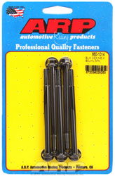 Click for a larger picture of ARP M6 x 1.00 x 90 Hex Head Black Oxide Bolt, 5-Pack