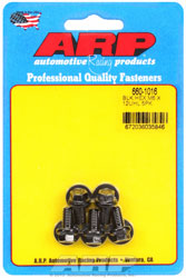 Click for a larger picture of ARP M6 x 1.00 x 12 Hex Head Black Oxide Bolt, 5-Pack