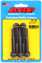 Click for a larger picture of ARP M8 x 1.25 x 60 Hex Head Black Oxide Bolt, 5 Pack