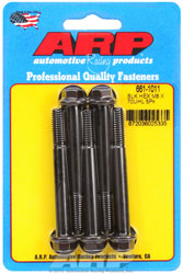 Click for a larger picture of ARP M8 x 1.25 x 70 Hex Head Black Oxide Bolt, 5 Pack