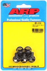 Click for a larger picture of ARP M8 x 1.25 x 12 Hex Head Black Oxide Bolt, 5 Pack