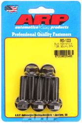 Click for a larger picture of ARP M10 x 1.25 x 30 Hex Head Black Oxide Bolt, 5-Pack