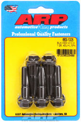 Click for a larger picture of ARP M10 x 1.25 x 40 Hex Head Black Oxide Bolt, 5-Pack