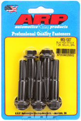 Click for a larger picture of ARP M10 x 1.25 x 50 Hex Head Black Oxide Bolt, 5-Pack