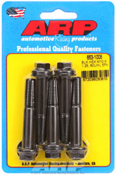 Click for a larger picture of ARP M10 x 1.25 x 60 Hex Head Black Oxide Bolt, 5-Pack