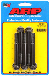 Click for a larger picture of ARP M10 x 1.25 x 80 Hex Head Black Oxide Bolt, 5-Pack