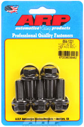 Click for a larger picture of ARP M12 x 1.50 x 25 Hex Head Black Oxide Bolt, 5-Pack