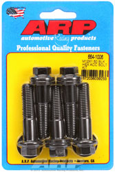 Click for a larger picture of ARP M12 x 1.50 x 50 Hex Head Black Oxide Bolt, 5-Pack
