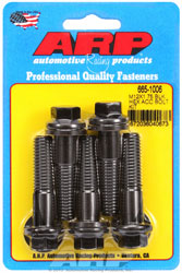 Click for a larger picture of ARP M12 x 1.75 x 50 Hex Head Black Oxide Bolt, 5-Pack