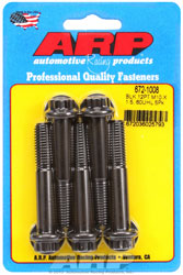 Click for a larger picture of ARP M10 x 1.50 x 60 12 Point Head Black Oxide Bolt, 5-Pack