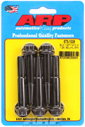 Click for a larger picture of ARP M10 x 1.25 x 60 12 Point Head Black Oxide Bolt, 5-Pack