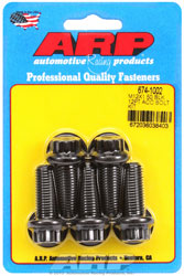Click for a larger picture of ARP M12 x 1.50 x 30 12-Point Head Black Oxide Bolt, 5-Pack