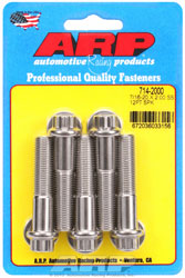 Click for a larger picture of ARP 7/16-20 x 2.000 Stainless Bolt, 7/16" 12-Pt Head, 5-pk