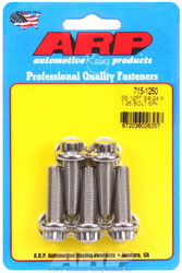 Click for a larger picture of ARP 3/8-24 x 1.250 Stainless Steel Bolt, 7/16" 12-pt, 5-pk