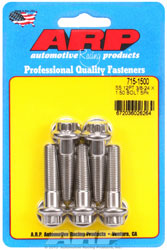 Click for a larger picture of ARP 3/8-24 x 1.500 Stainless Steel Bolt, 7/16" 12-pt, 5-pk