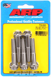 Click for a larger picture of ARP 3/8-24 x 2.000 Stainless Steel Bolt, 7/16" 12-pt, 5-pk