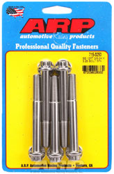 Click for a larger picture of ARP 3/8-24 x 3.250 Stainless Steel Bolt, 7/16" 12-pt, 5-pk
