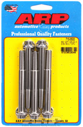 Click for a larger picture of ARP 3/8-24 x 3.500 Stainless Steel Bolt, 7/16" 12-pt, 5-pk
