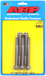 Click for a larger picture of ARP 3/8-24 x 3.750 Stainless Steel Bolt, 7/16" 12-pt, 5-pk