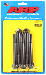 Click for a larger picture of ARP 1/2-20 x 4.000 Black Oxide Bolt, Hex Head, 5-Pack
