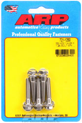 Click for a larger picture of ARP 1/4-28 x 1.250 Stainless Steel Bolt, Hex Head, 5-pk