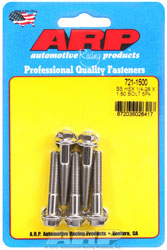 Click for a larger picture of ARP 1/4-28 x 1.500 Stainless Steel Bolt, Hex Head, 5-pk