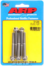 Click for a larger picture of ARP 1/4-28 x 2.250 Stainless Steel Bolt, Hex Head, 5-pk