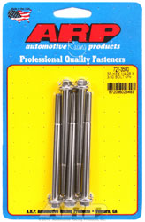 Click for a larger picture of ARP 1/4-28 x 3.500 Stainless Steel Bolt, Hex Head, 5-pk