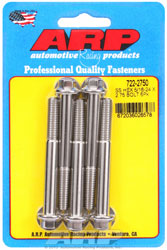 Click for a larger picture of ARP 5/16-24 x 2.750 Stainless Steel Bolt, Hex Head, 5pk
