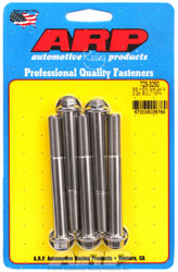 Click for a larger picture of ARP 3/8-24 x 3.250 Stainless Steel Bolt, 3/8" Hex Head, 5-pk