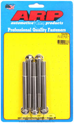 Click for a larger picture of ARP 3/8-24 x 3.750 Stainless Steel Bolt, 3/8" Hex Head, 5-pk