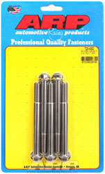 Click for a larger picture of ARP 3/8-24 x 4.000 Stainless Steel Bolt, 3/8" Hex Head, 5-pk