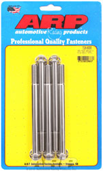 Click for a larger picture of ARP 3/8-24 x 5.000 Stainless Steel Bolt, 3/8" Hex Head, 5-pk