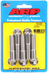 Click for a larger picture of ARP 7/16-20 x 2.000 Stainless Bolt, 7/16" Hex Head, 5-pk