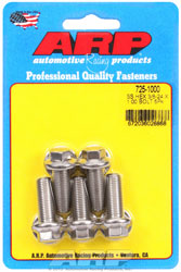 Click for a larger picture of ARP 3/8-24 x 1.000 Stainless Steel Bolt, 7/16" Hex, 5-pk