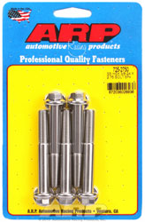 Click for a larger picture of ARP 3/8-24 x 2.750 Stainless Steel Bolt, 7/16" Hex, 5-pk