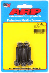 Click for a larger picture of ARP 1/4-28 x 1.250 Black Oxide Bolt, 12-Point Head, 5-pk